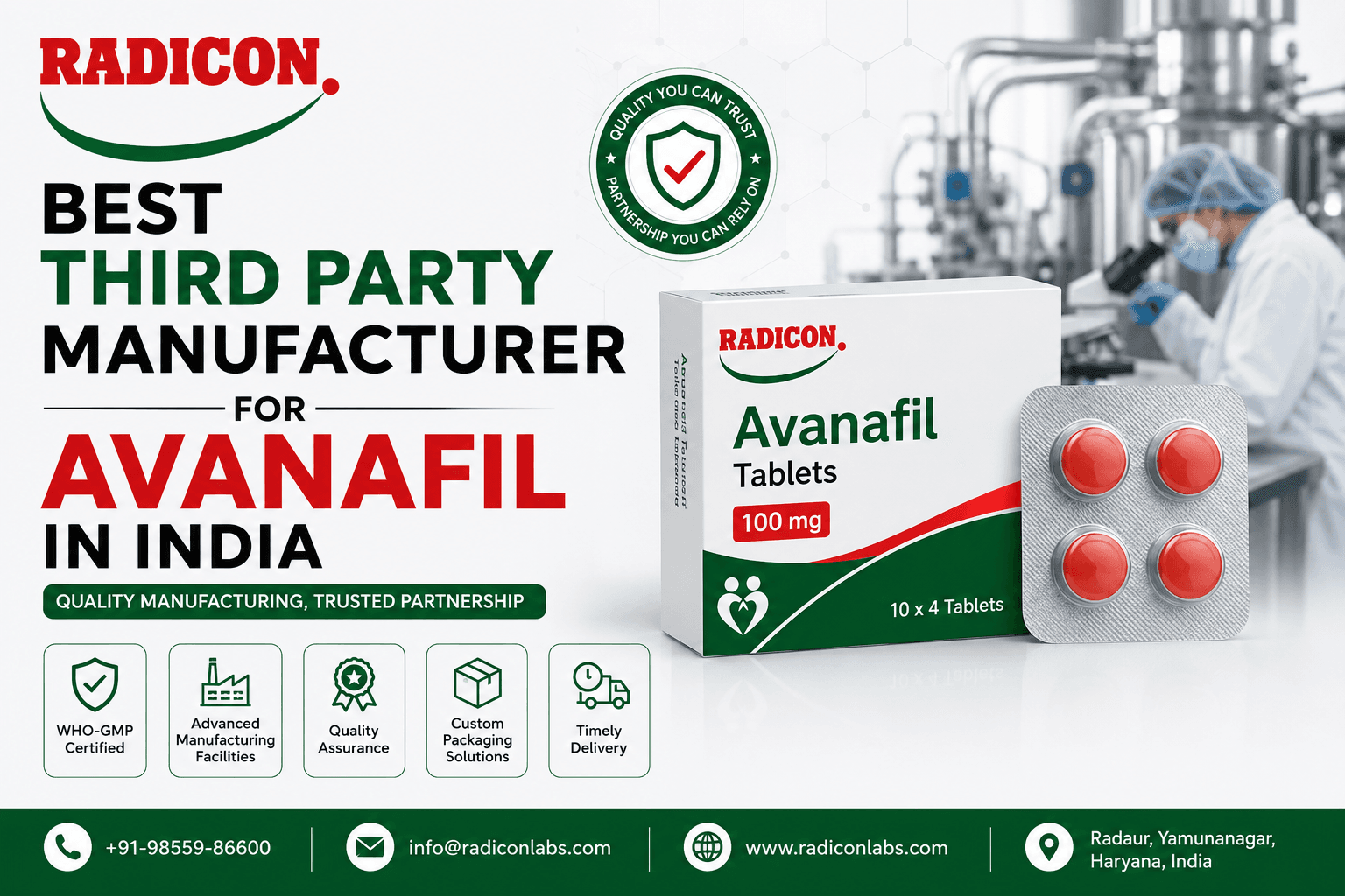 How to Choose the Best Third Party Manufacturer for Avanafil