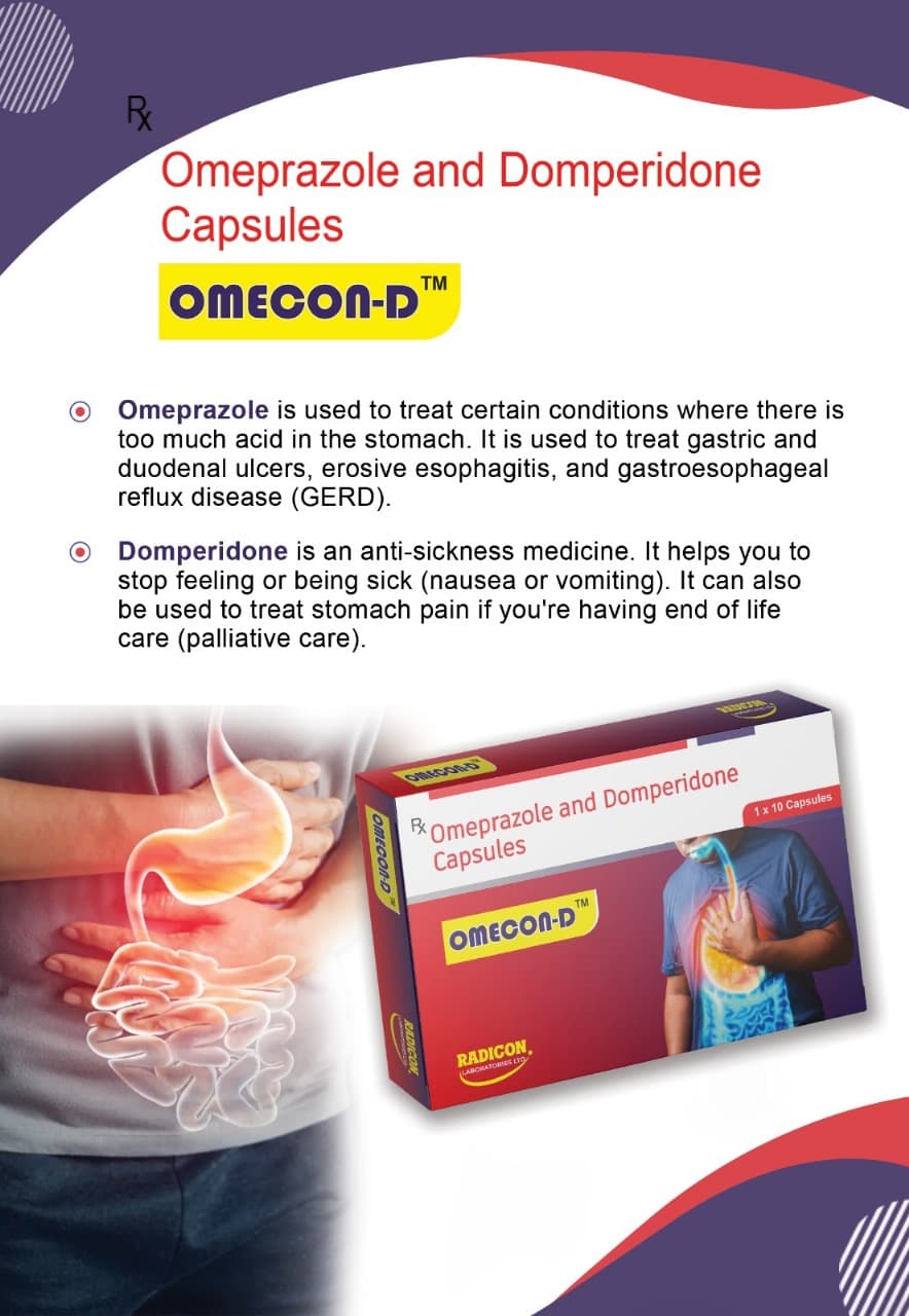 Omeprazole OMECON 20 capsules